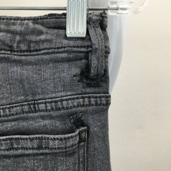 FREE PEOPLE Denim Dark Gray 5 Pocket Logo Hardware Jeans - Picture 12 of 13